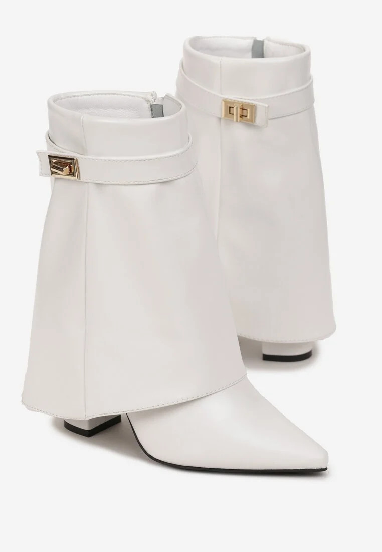 SHEIN BIAŁE BOTKI IMITACJA SKÓRY W01__37
