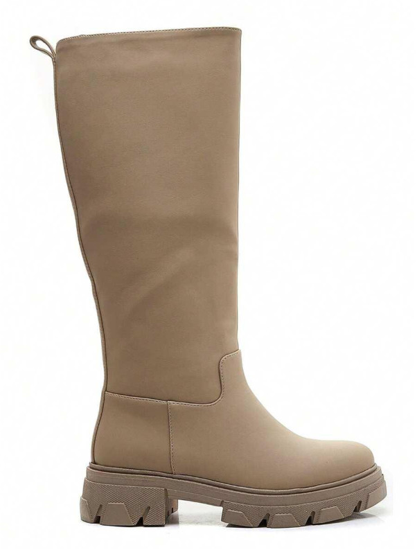 SHEIN BEŻOWE KOZAKI PLATFORMA W01__36
