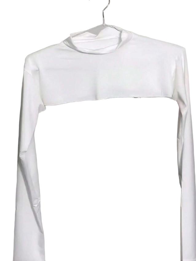 SHEIN BIAŁE DŁUGIE RĘKAWY S06__OS