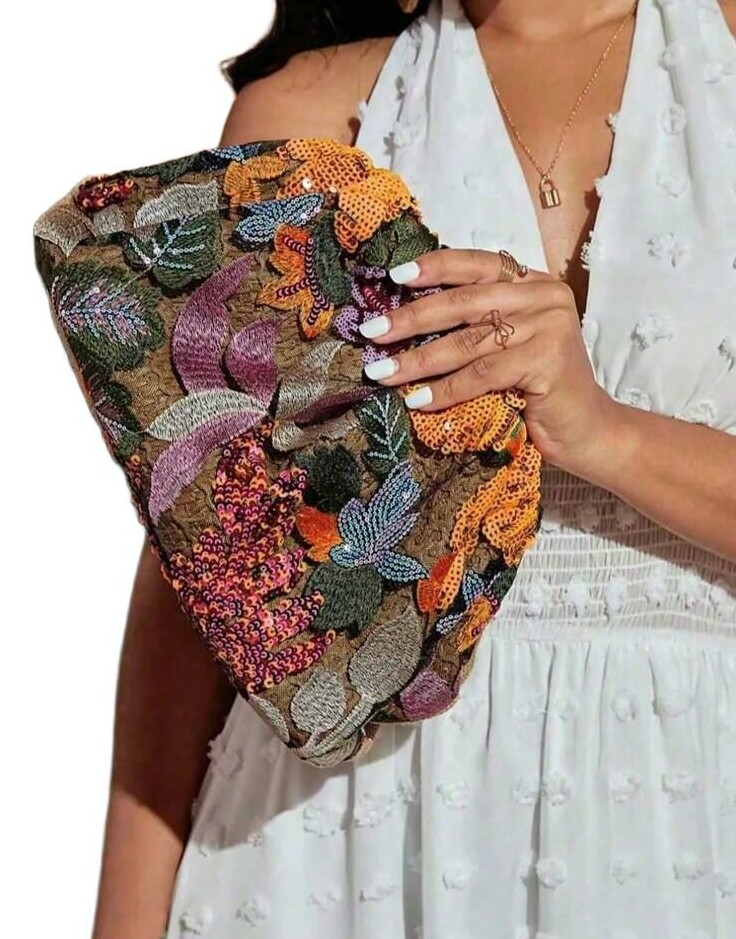 SHEIN TOREBKA ZDOBIENIE CEKINY S07__23X8X15