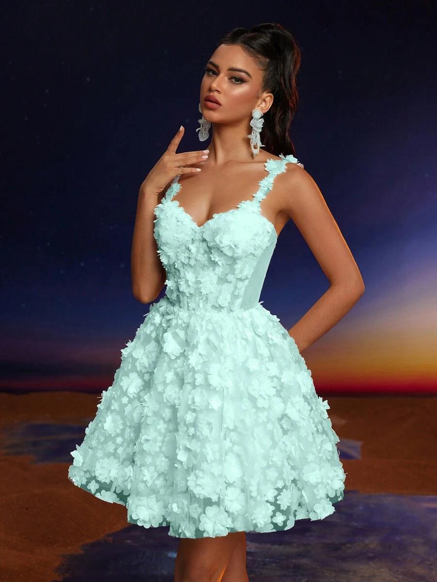 SHEIN NIEBIESKA MINI SUKIENKA S06__XS