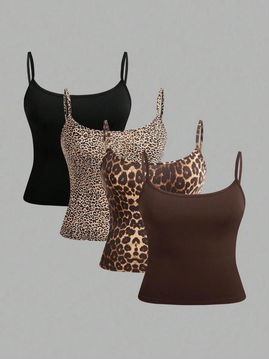 SHEIN TOP NA RAMIĄCZKACH 4-PACK S06__46