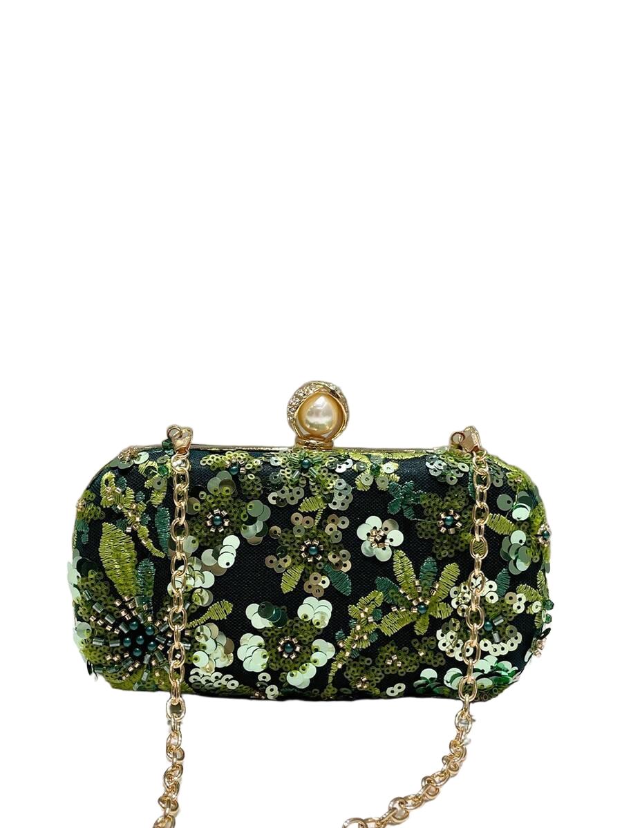 SHEIN TOREBKA KOPERTÓWKA ZDOBIENIE CEKINY S07__19,5X5,5X9,5CM