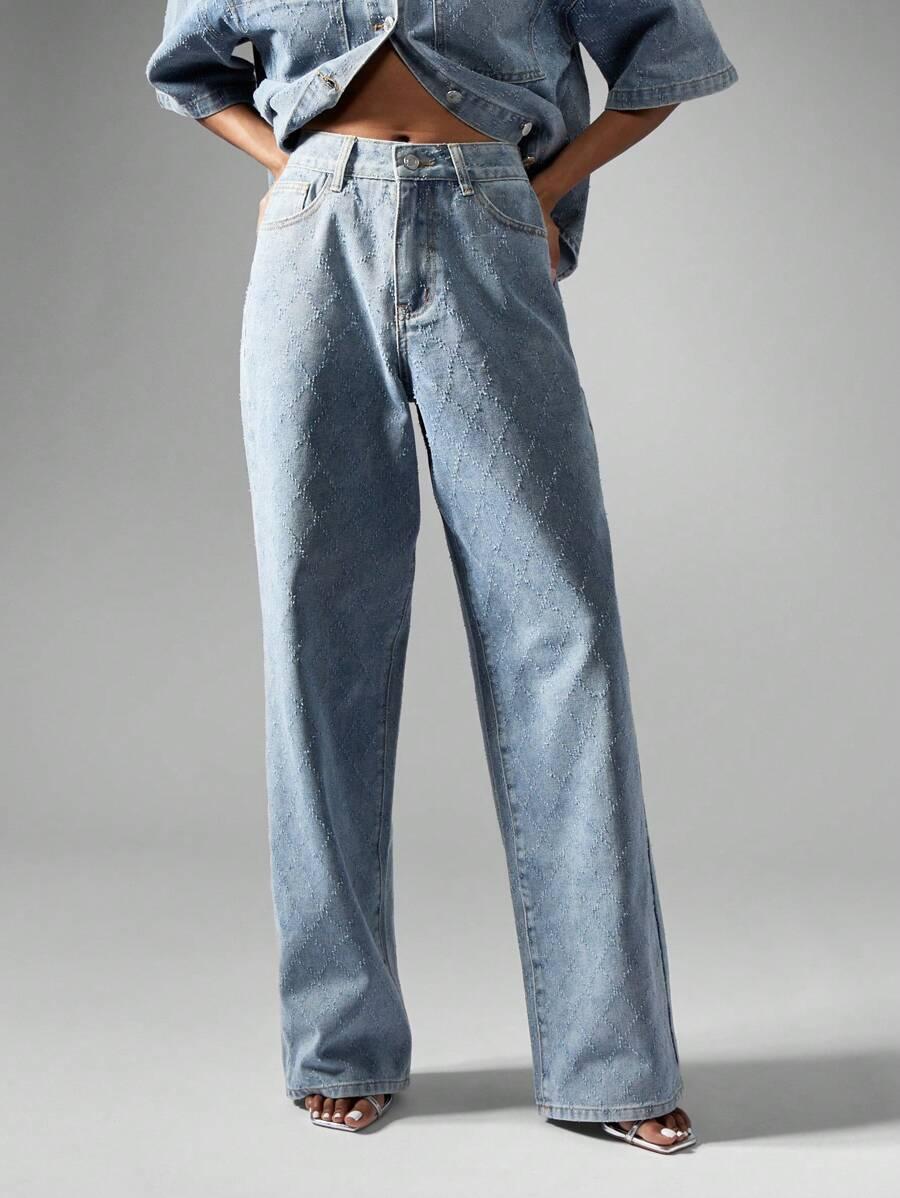 SHEIN NIEBIESKIE SPODNIE JEANS S06__L/30