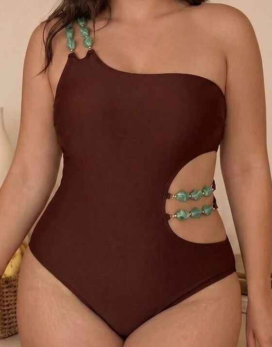 SWIM CHICCIA BRĄZOWY JEDNOCZĘŚCIOWY STRÓJ KĄPIELOWY MONOKINI S09__48