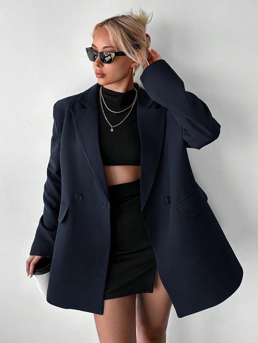 SHEIN MARYNARKA GUZIKI CASUAL S06__XS