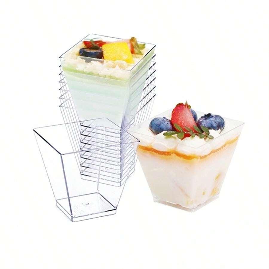SHEIN BEZBARWNE KUBECZKI NA DESER 20-PACK S07