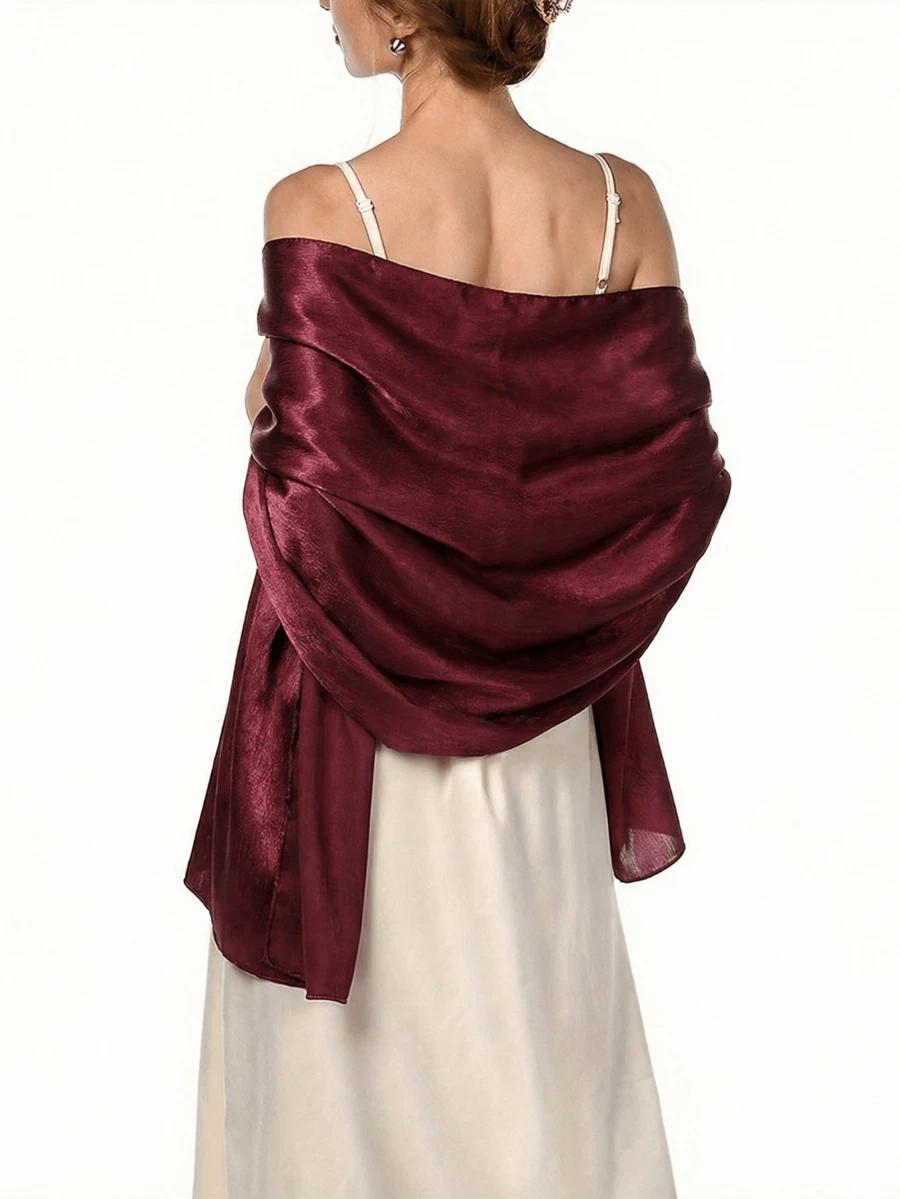 SHEIN BORDOWA SATYNOWA CHUSTA S07