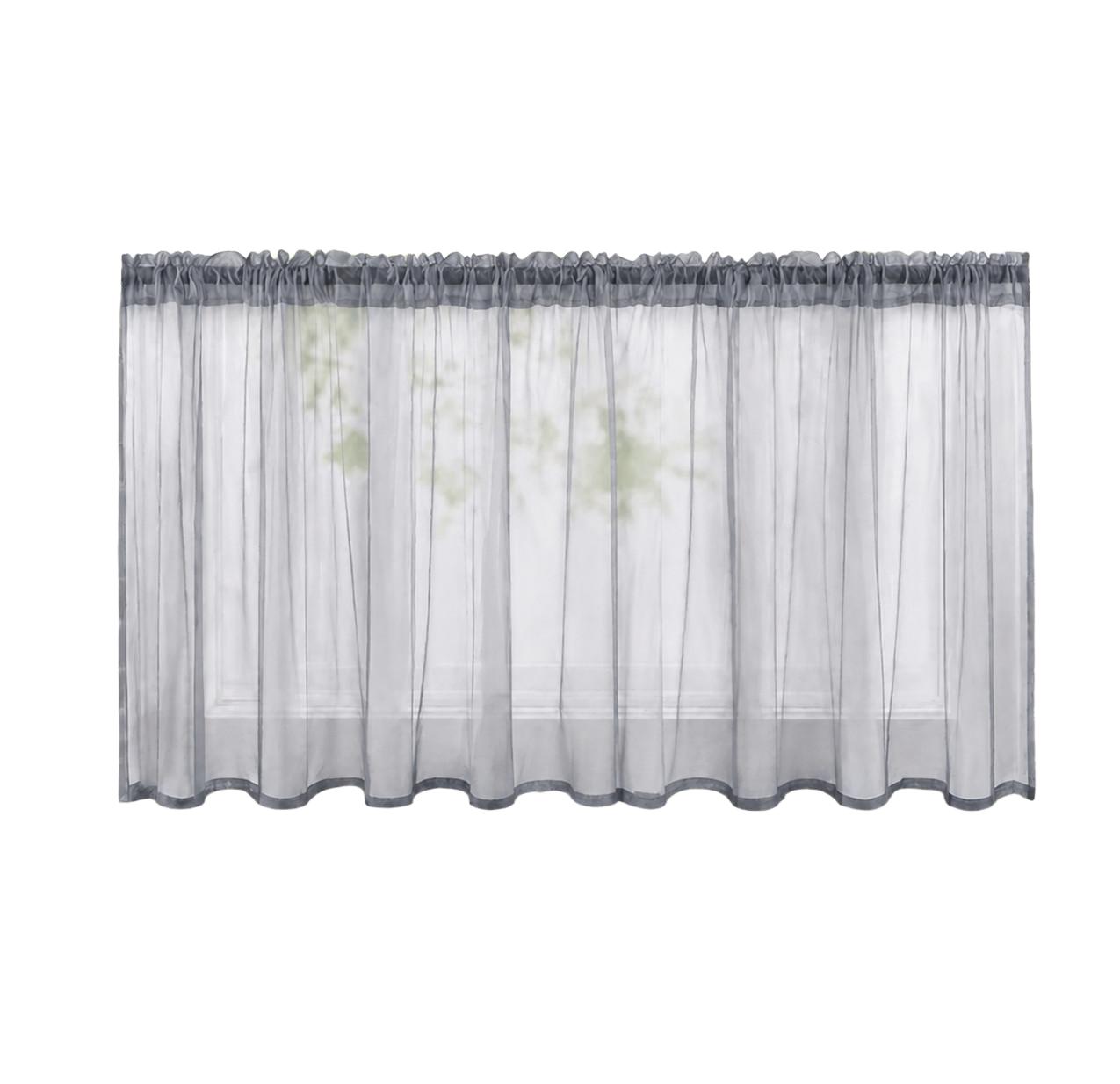 SHEIN SZARA ZASŁONA NA OKNO S07__75X60