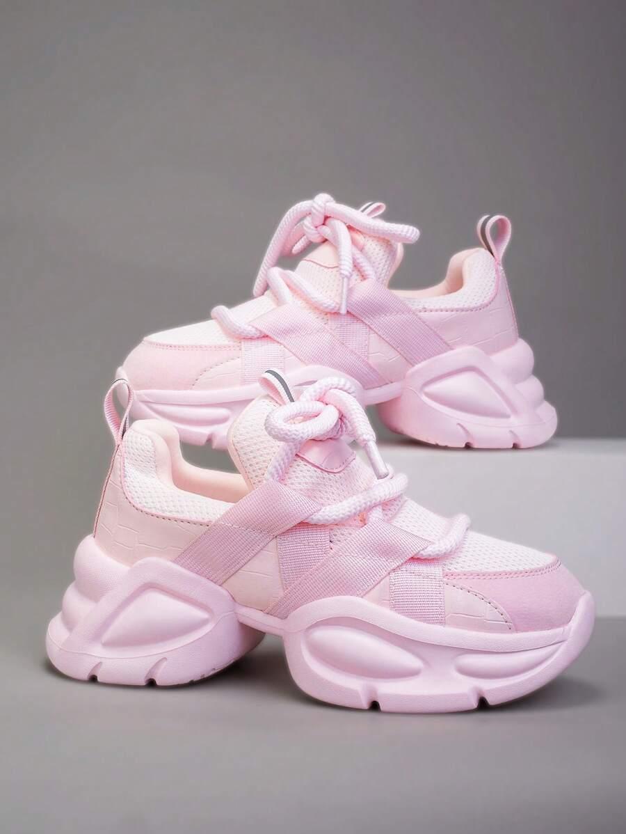 SHEIN RÓŻOWE BUTY SPORTOWE S06__38