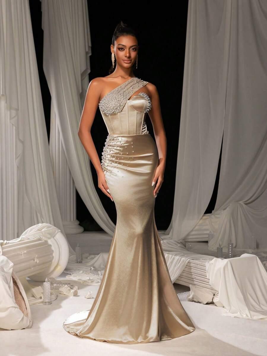 SHEIN MAXI SUKIENKA ZDOBIENIE S06__L