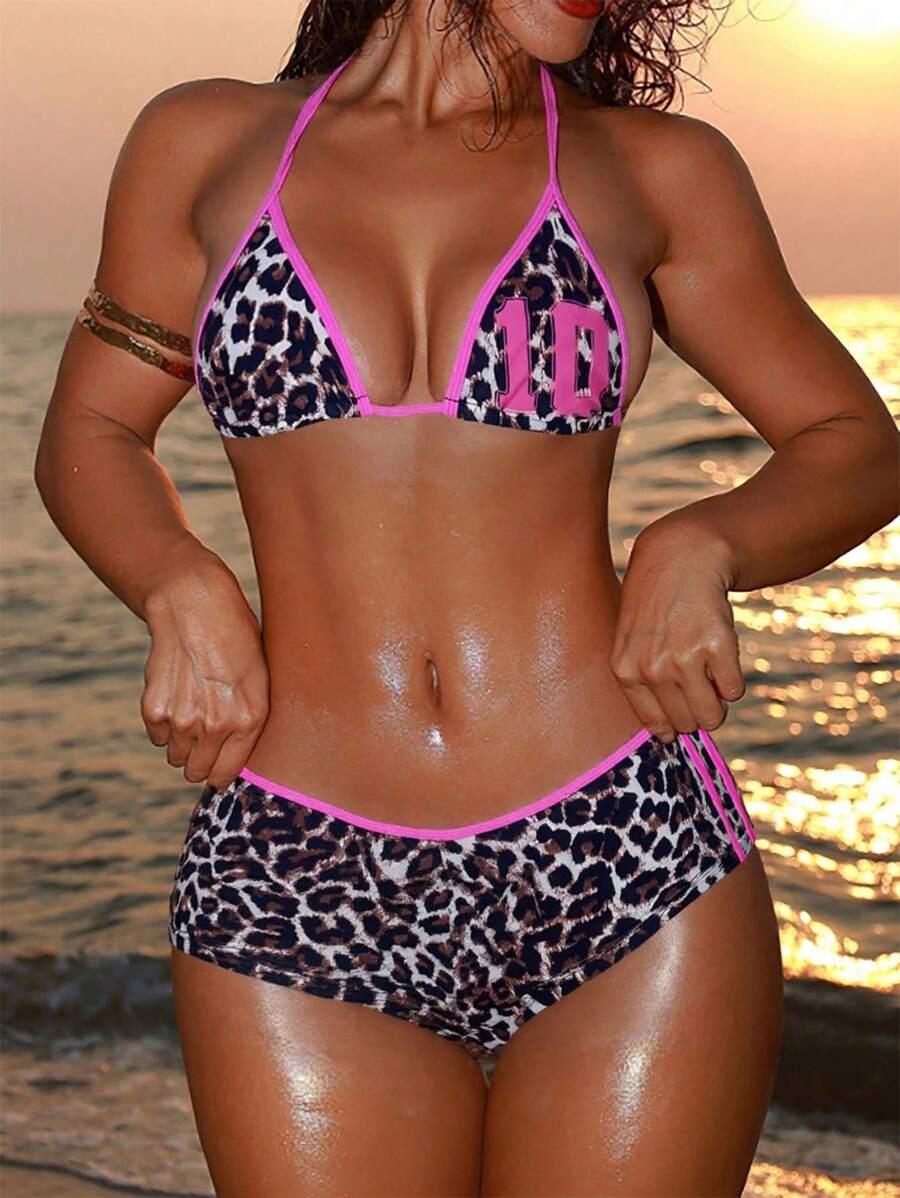 SWIM SXY DWUCZĘŚCIOWY STRÓJ KĄPIELOWY ANIMAL PRINT S09__M