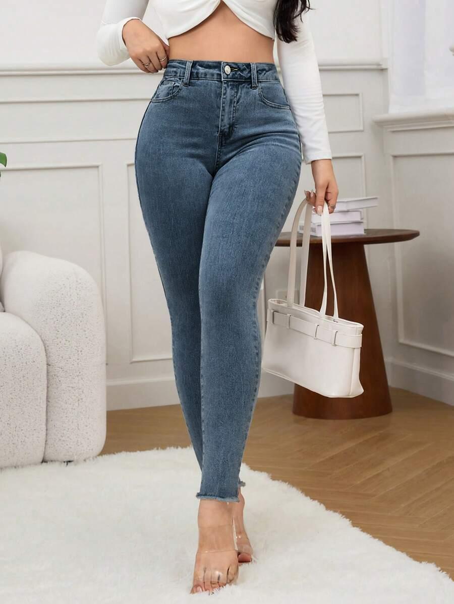SHEIN NIEBIESKIE SPODNIE JEANS S06__L