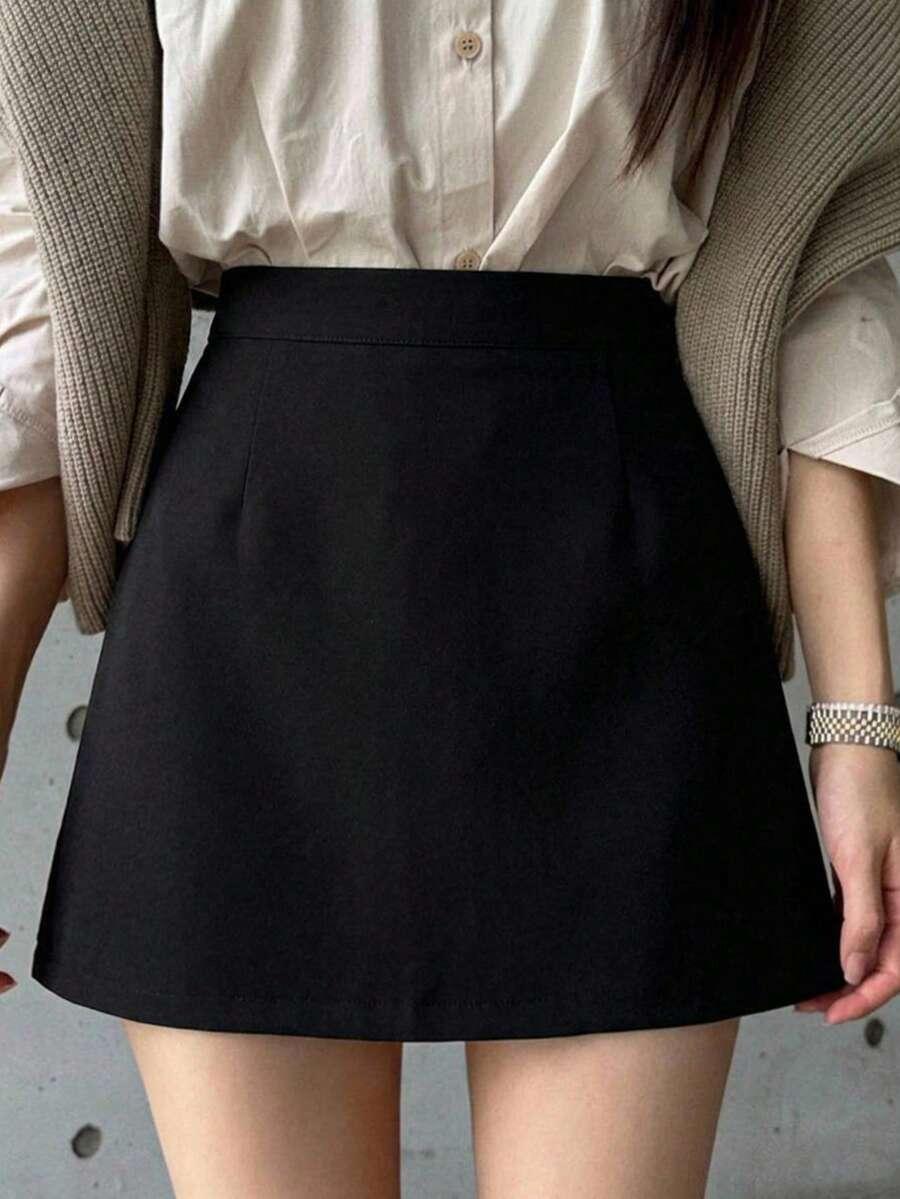SHEIN CZARNA MINI SPÓDNICA PK01__S