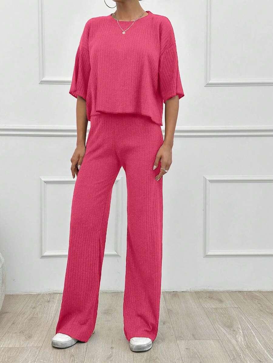 SHEIN BLUZKA SPODNIE KOMPLET S06__S