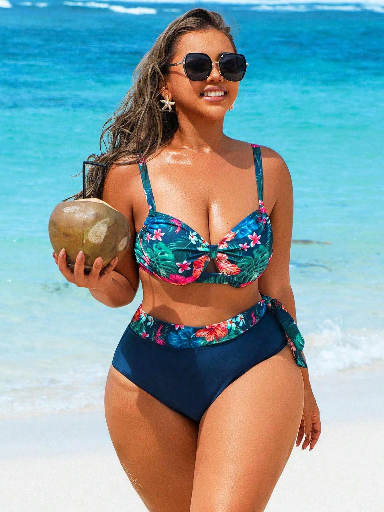SHEIN DWUCZĘŚCIOWY STRÓJ KĄPIELOWY S09__XXL