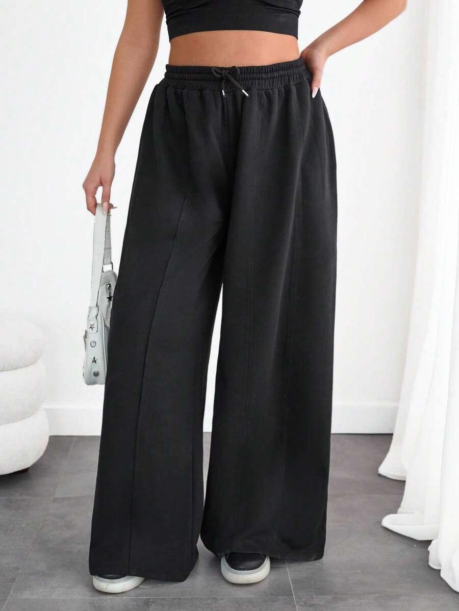 SHEIN CZARNE SPODNIE DRESOWE S06__46