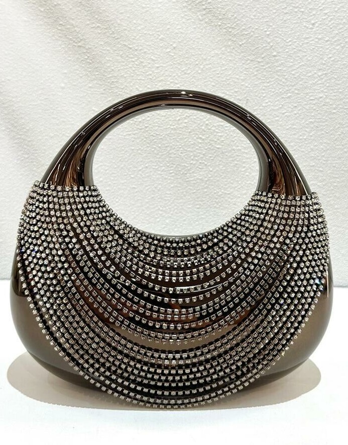 SHEIN CZARNA TOREBKA ZDOBIENIE S07__22X9X20