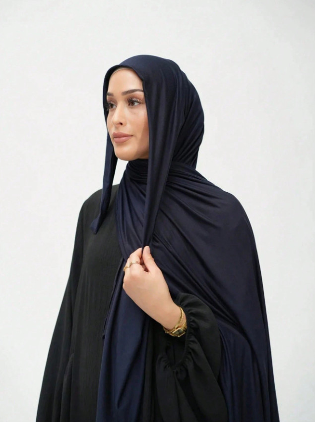 SHEIN GRANATOWA CHUSTA HIDŻAB S07