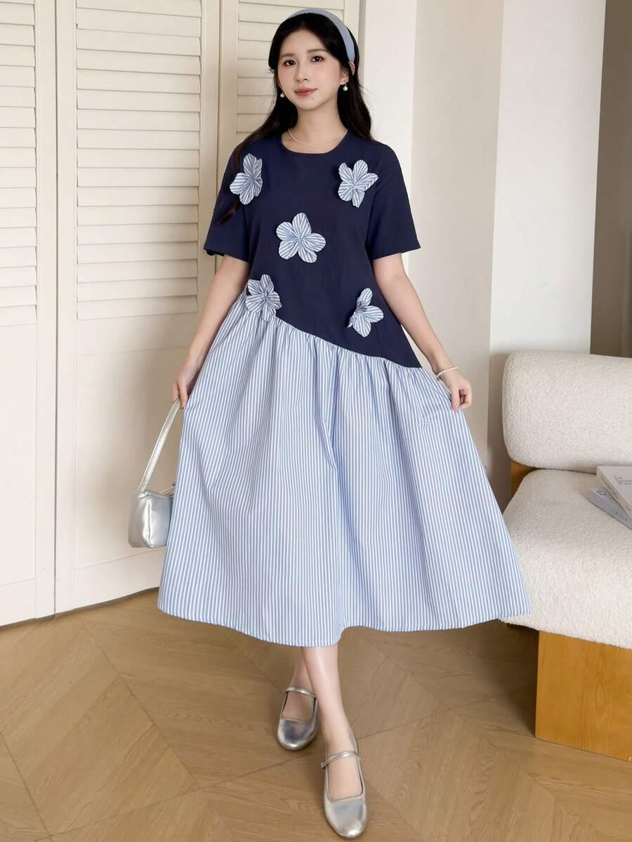 SHEIN NIEBIESKA MIDI SUKIENKA S06__152/158