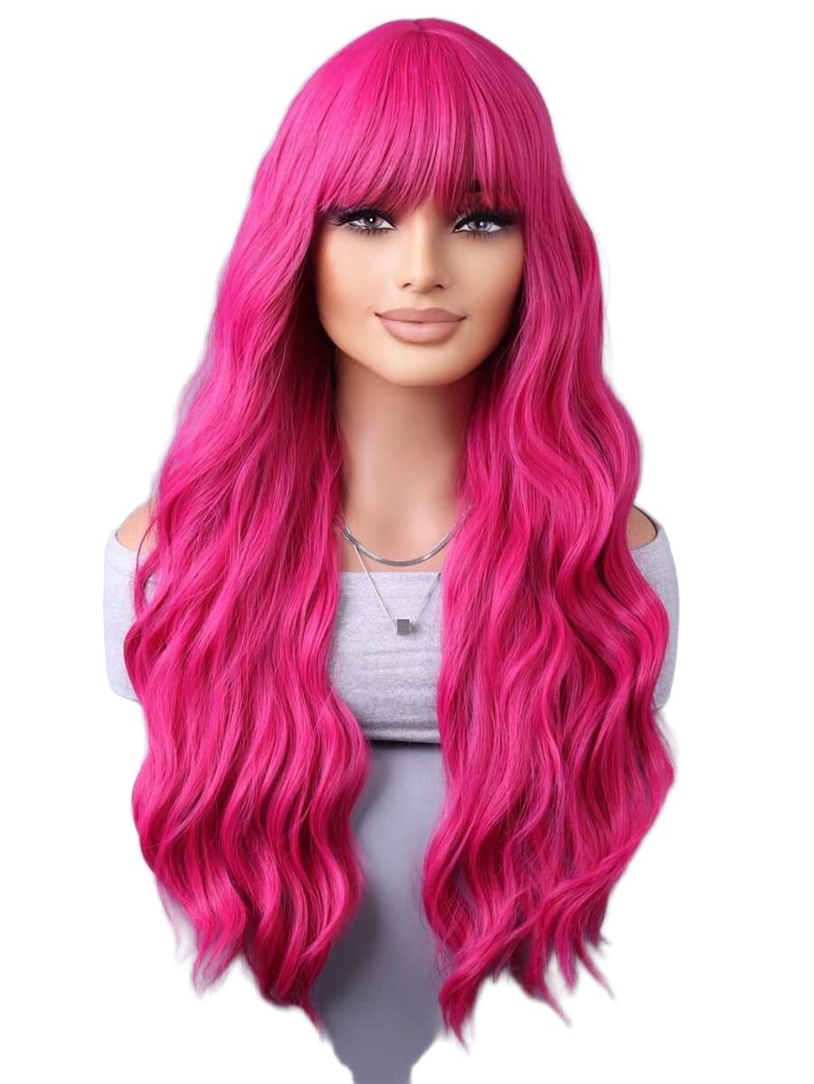 SHEIN RÓŻOWA PERUKA GRZYWKA S07__71CM