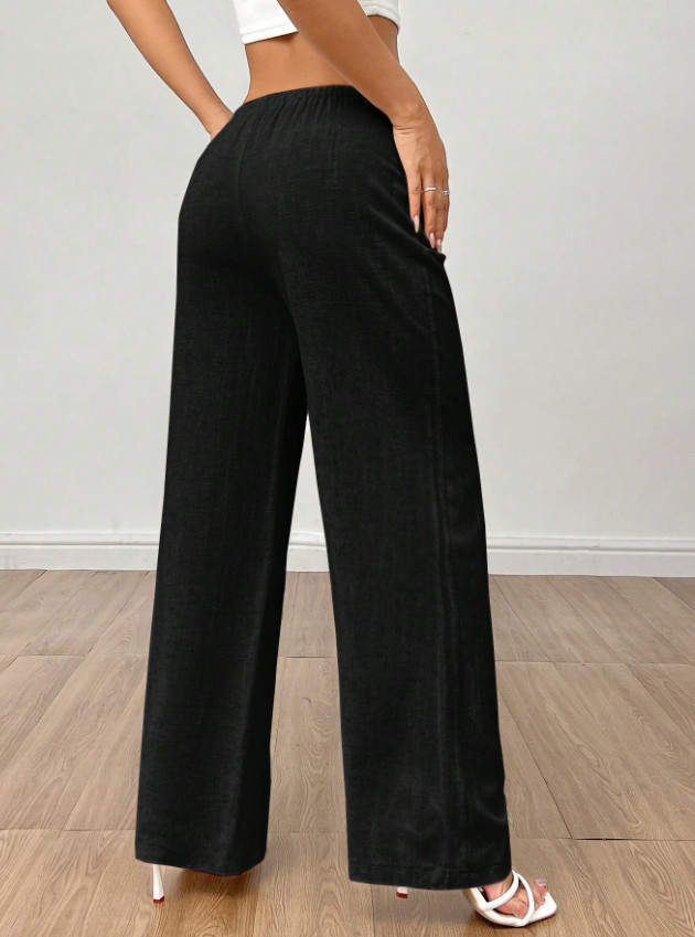 SHEIN CZARNE SPODNIE CASUAL PK01__S