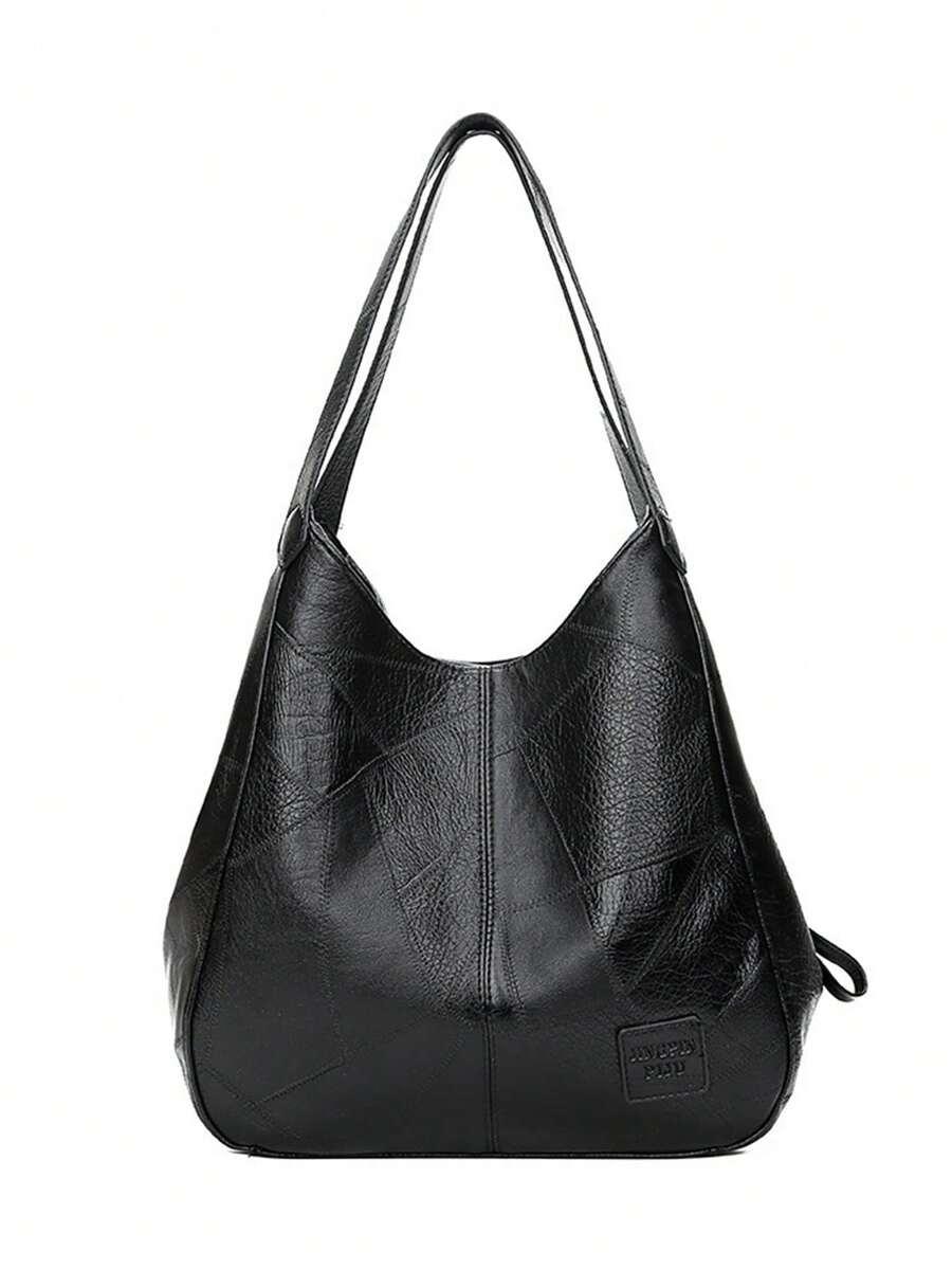 SHEIN CZARNA TOREBKA IMITACJA SKÓRY S07__8,5X27,5X28,5CM
