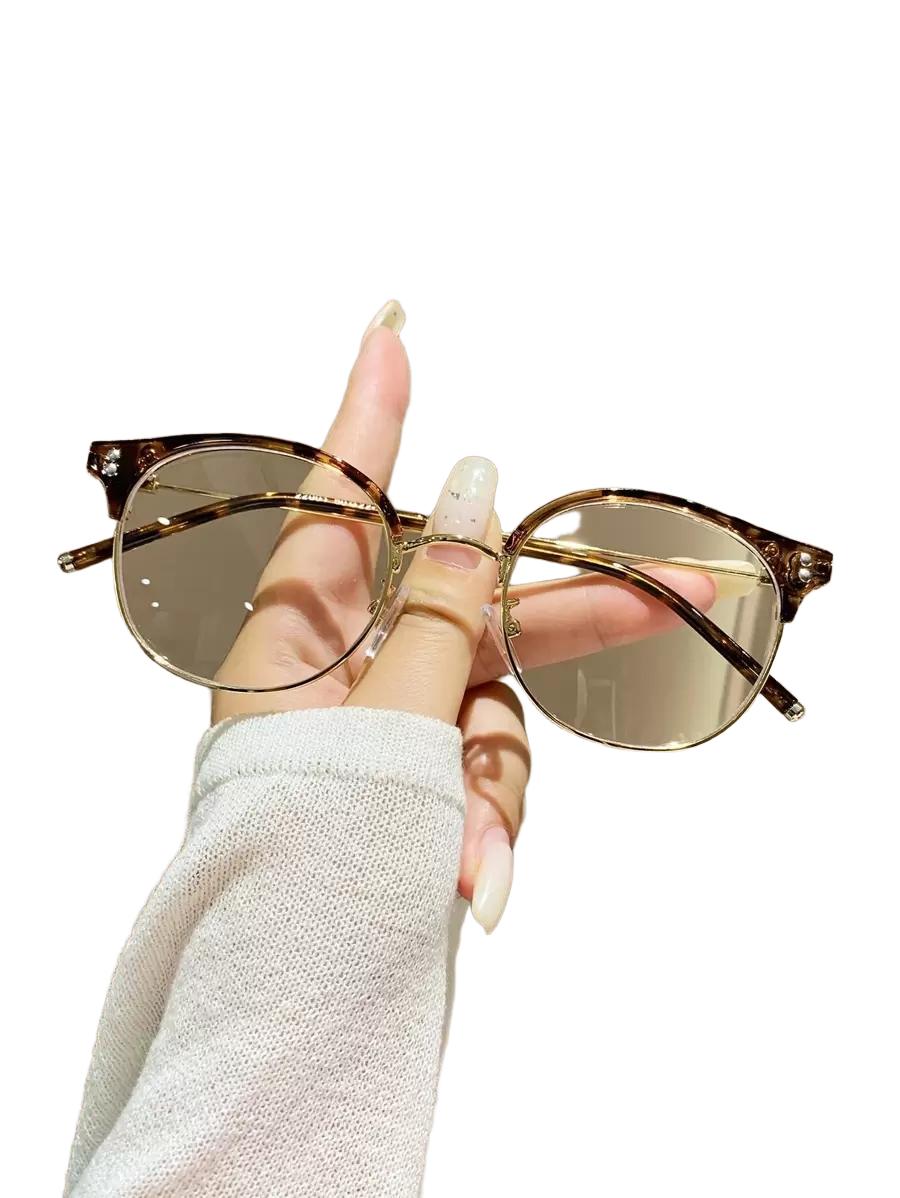 SHEIN OKULARY ZERÓWKI ANIMAL PRINT S07
