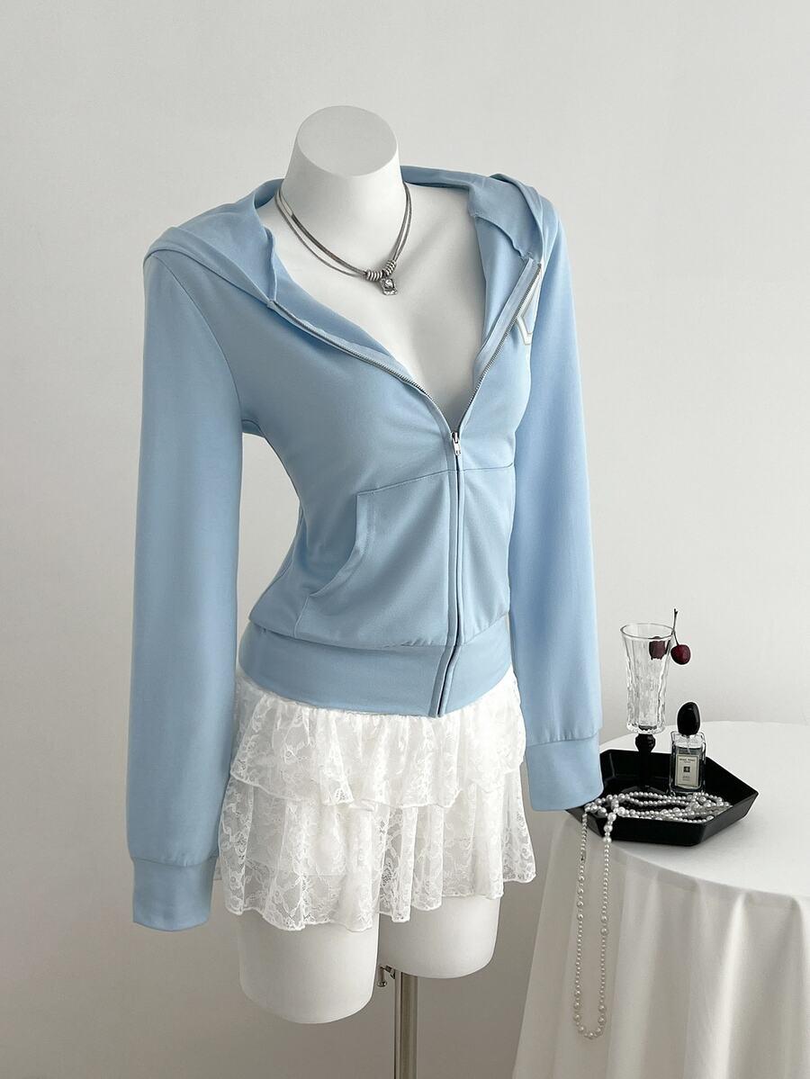 SHEIN NIEBIESKA BLUZA KAPTUR S06__XL