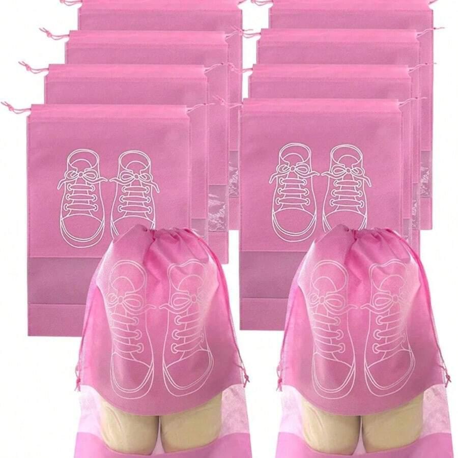 SHEIN RÓŻOWY WOREK NA BUTY 5-PACK S07