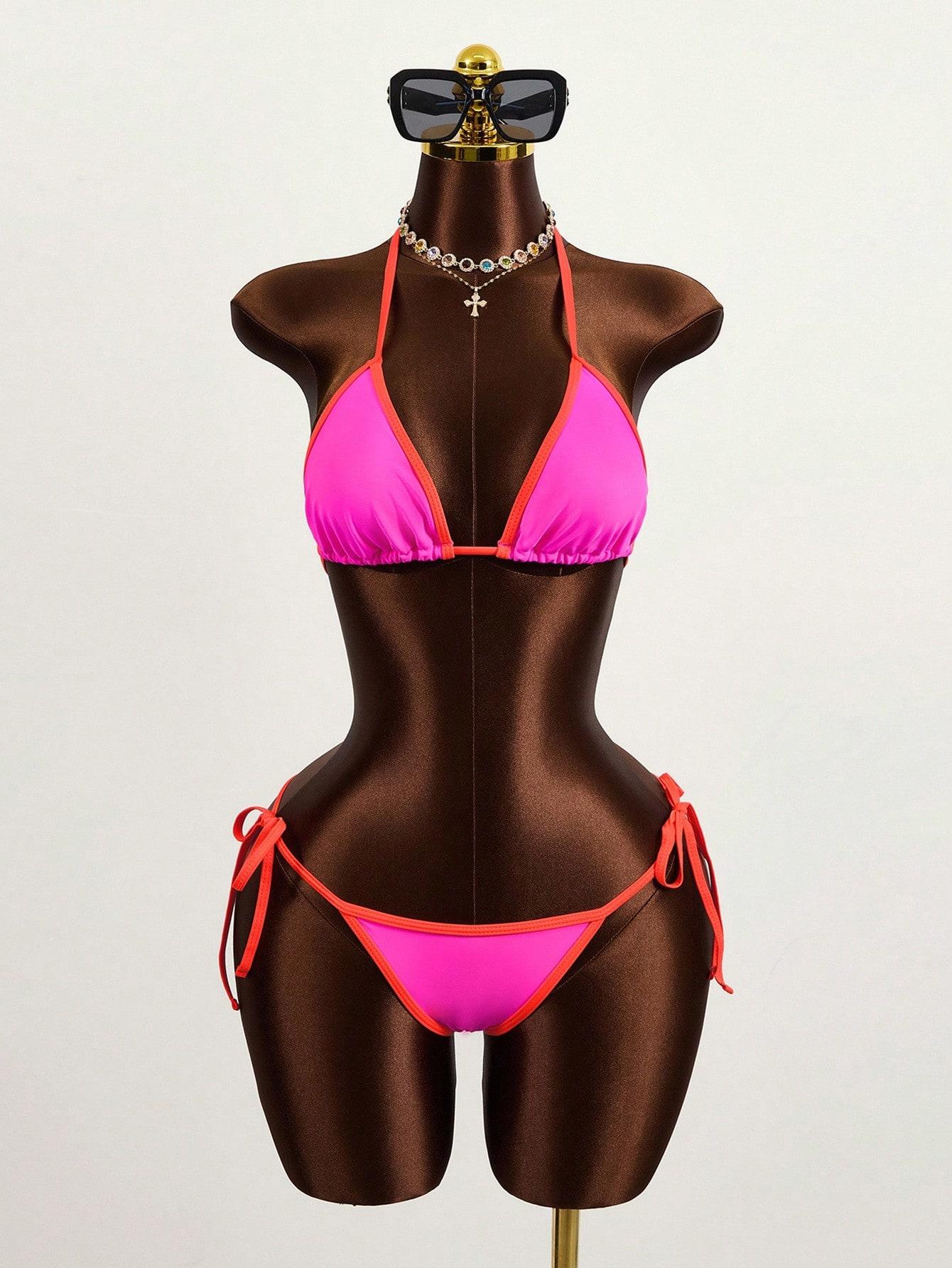 SHEIN DWUCZĘŚCIOWY STRÓJ KĄPIELOWY S09__XXS