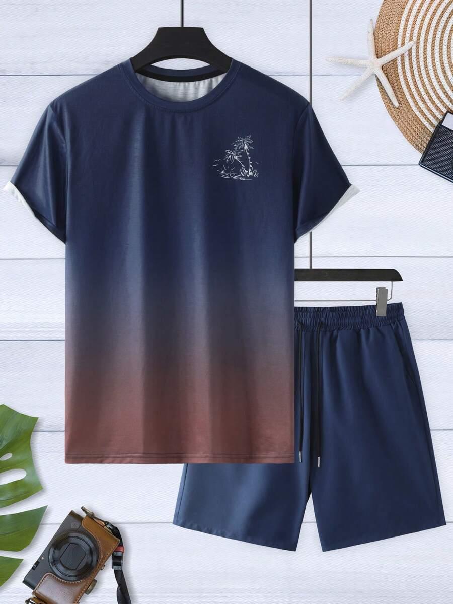 SHEIN T-SHIRT SPODENKI KOMPLET S06__M