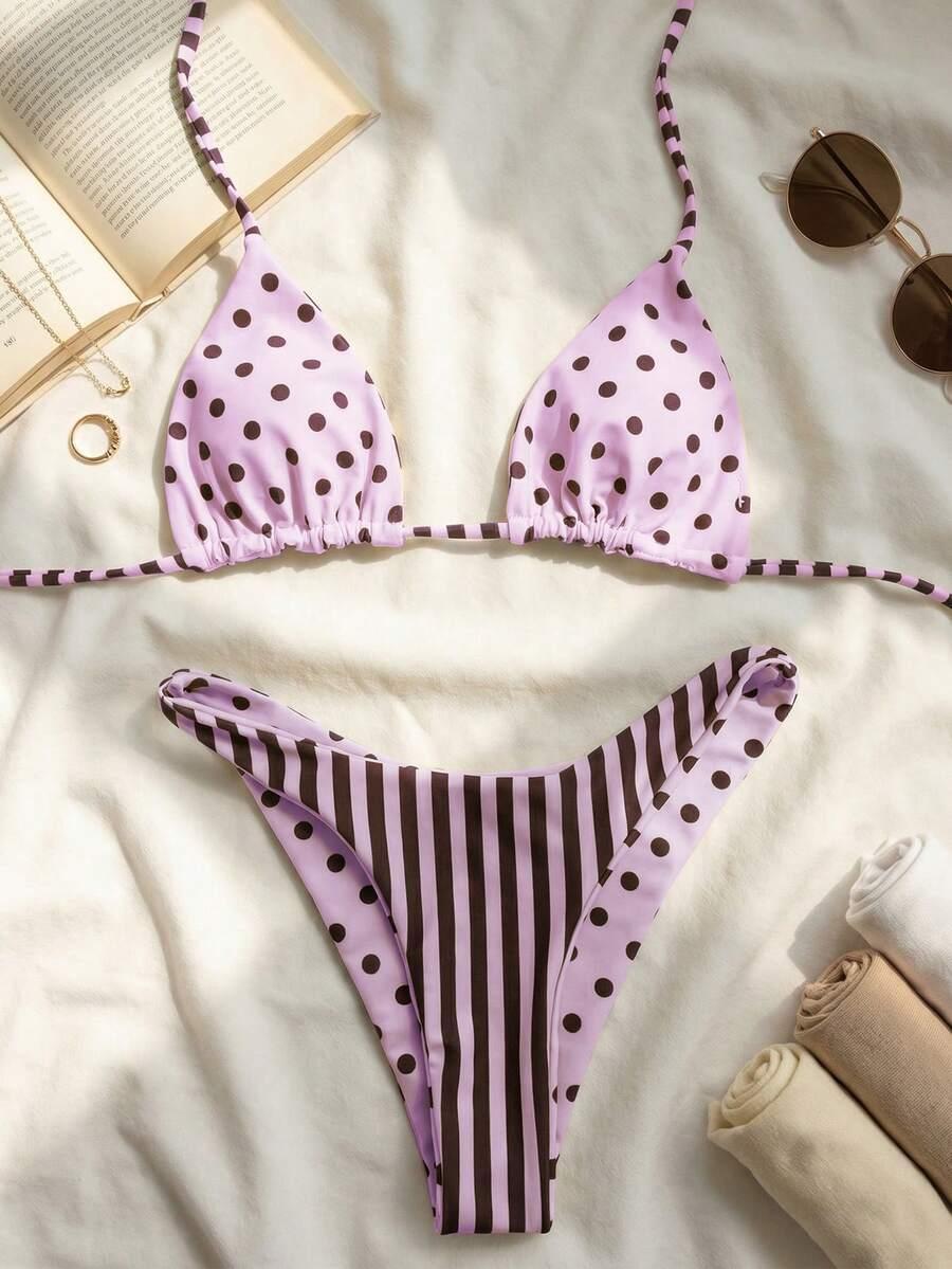SHEIN DWUCZĘŚCIOWY STRÓJ KĄPIELOWY WZÓR S09__M