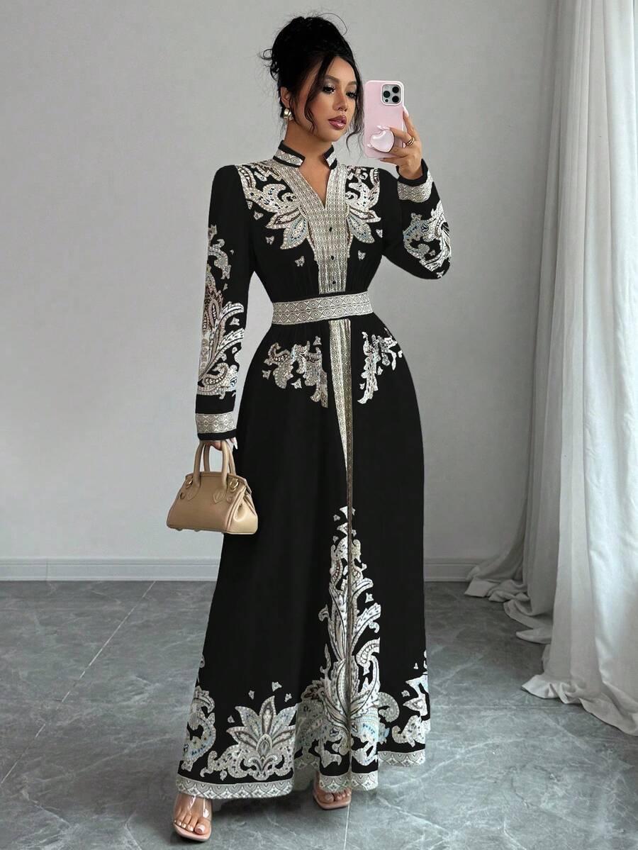 SHEIN MAXI SUKIENKA WZÓR S06__XL
