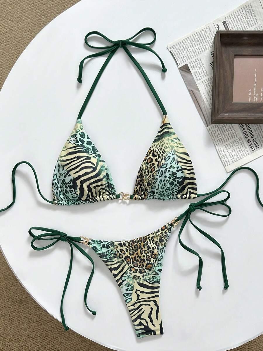 SHEIN DWUCZĘŚCIOWY STRÓJ KĄPIELOWY S09__XS