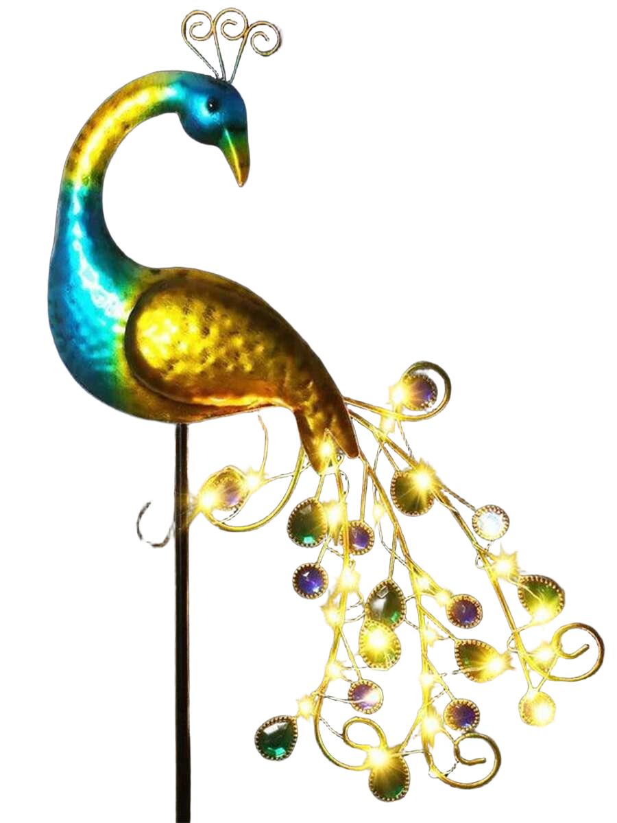 SHEIN LAMPKA OGRODOWA W KSZTAŁCIE PAWIA S07__108X35CM