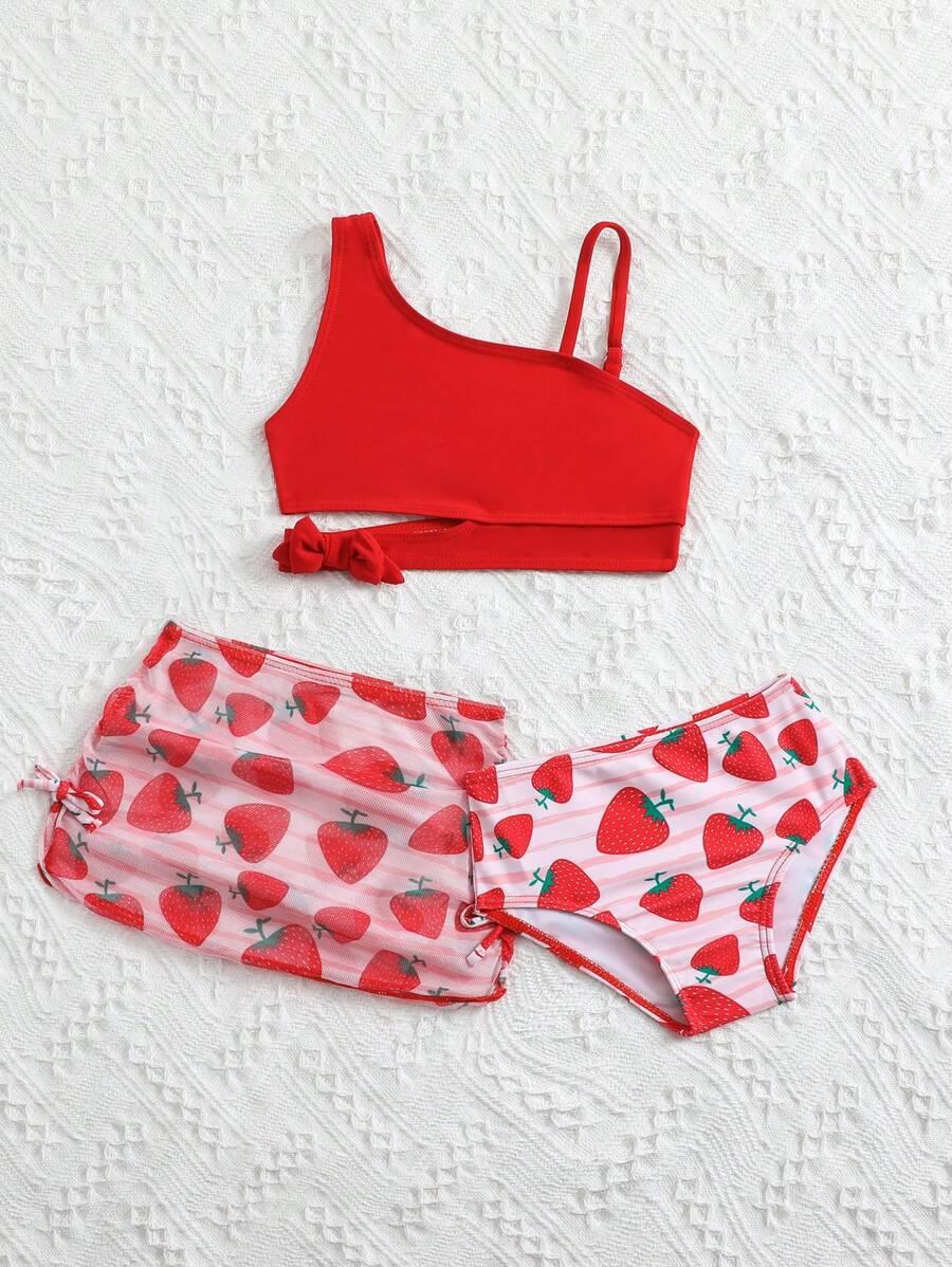 SHEIN DWUCZĘŚCIOWY STRÓJ KĄPIELOWY SPÓDNICA KOMPLET S09__86-92