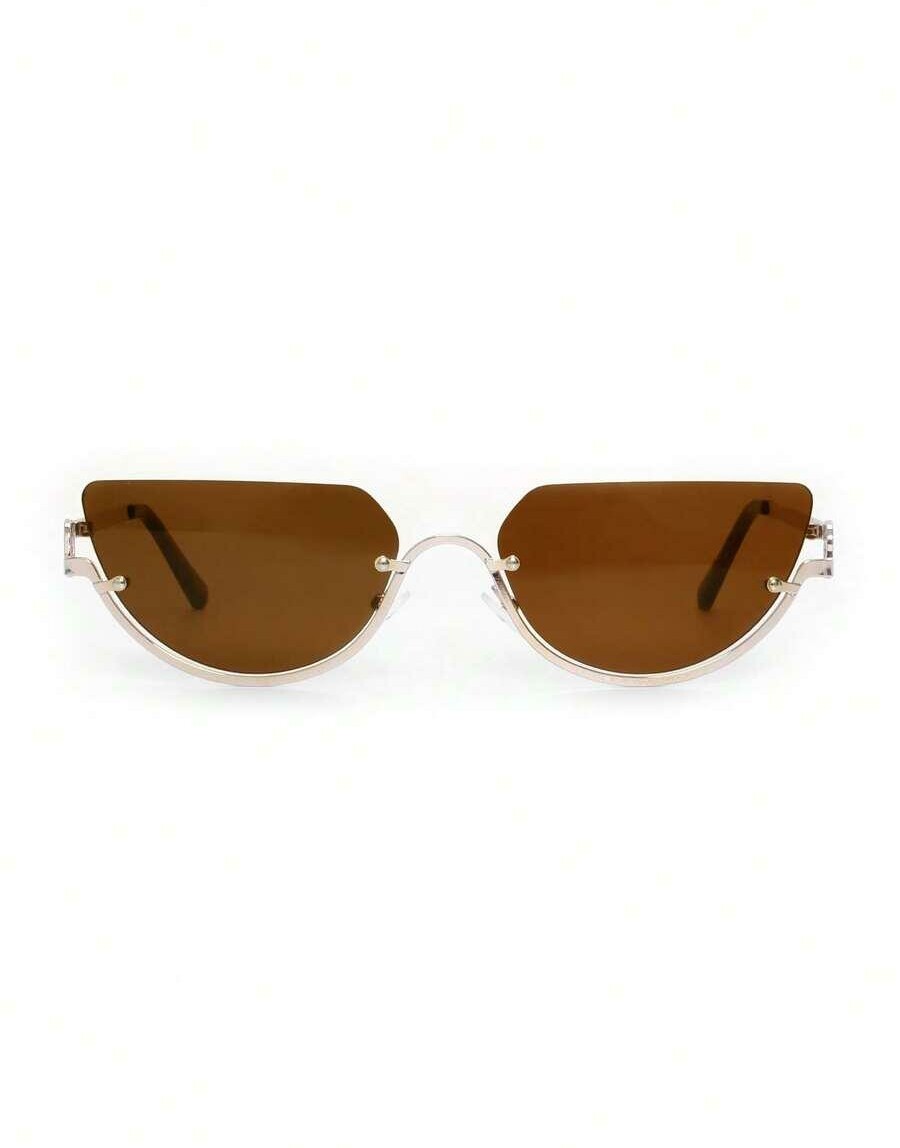 SHEIN OKULARY PRZECIWSŁONECZNE ZŁOTE OPRAWKI S07