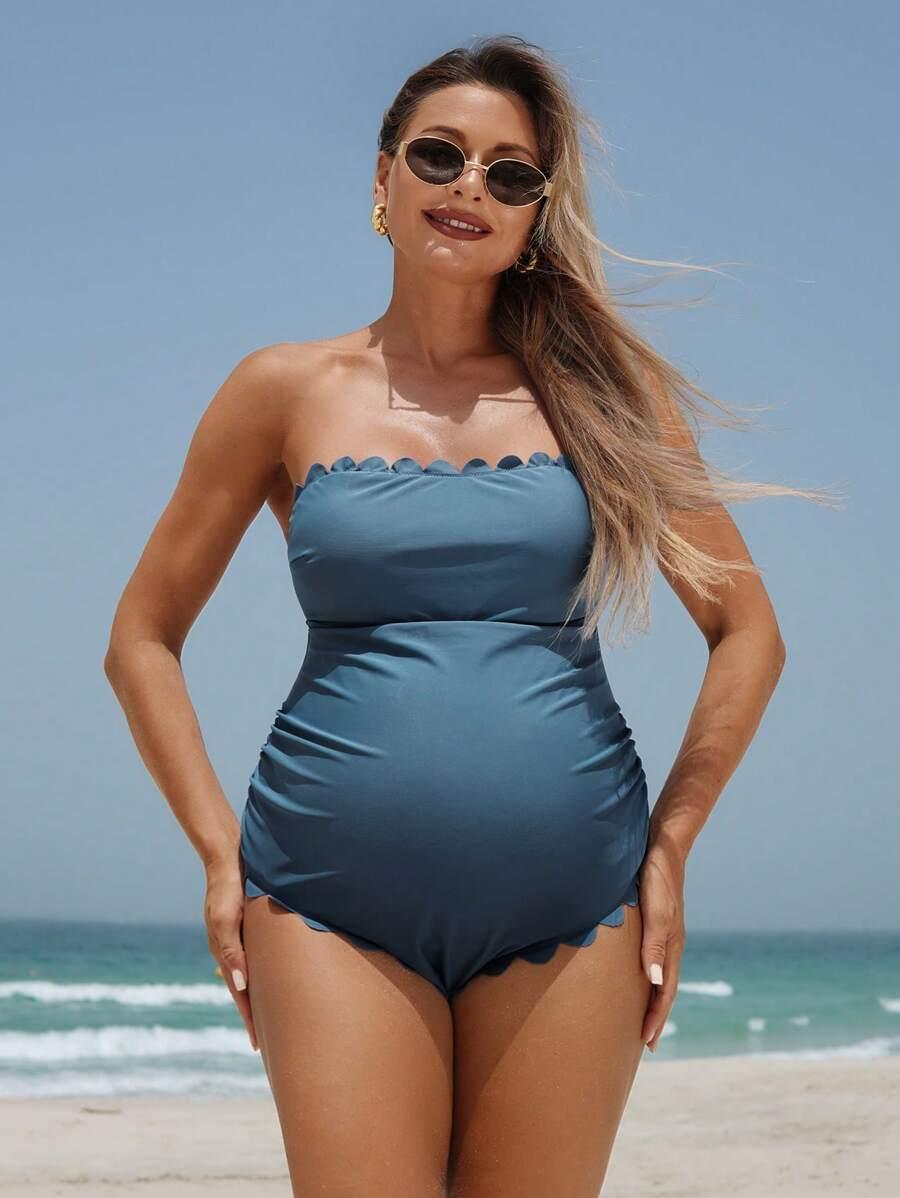 SHEIN CIĄŻOWY JEDNOCZĘŚCIOWY STRÓJ KĄPIELOWY S09__XL