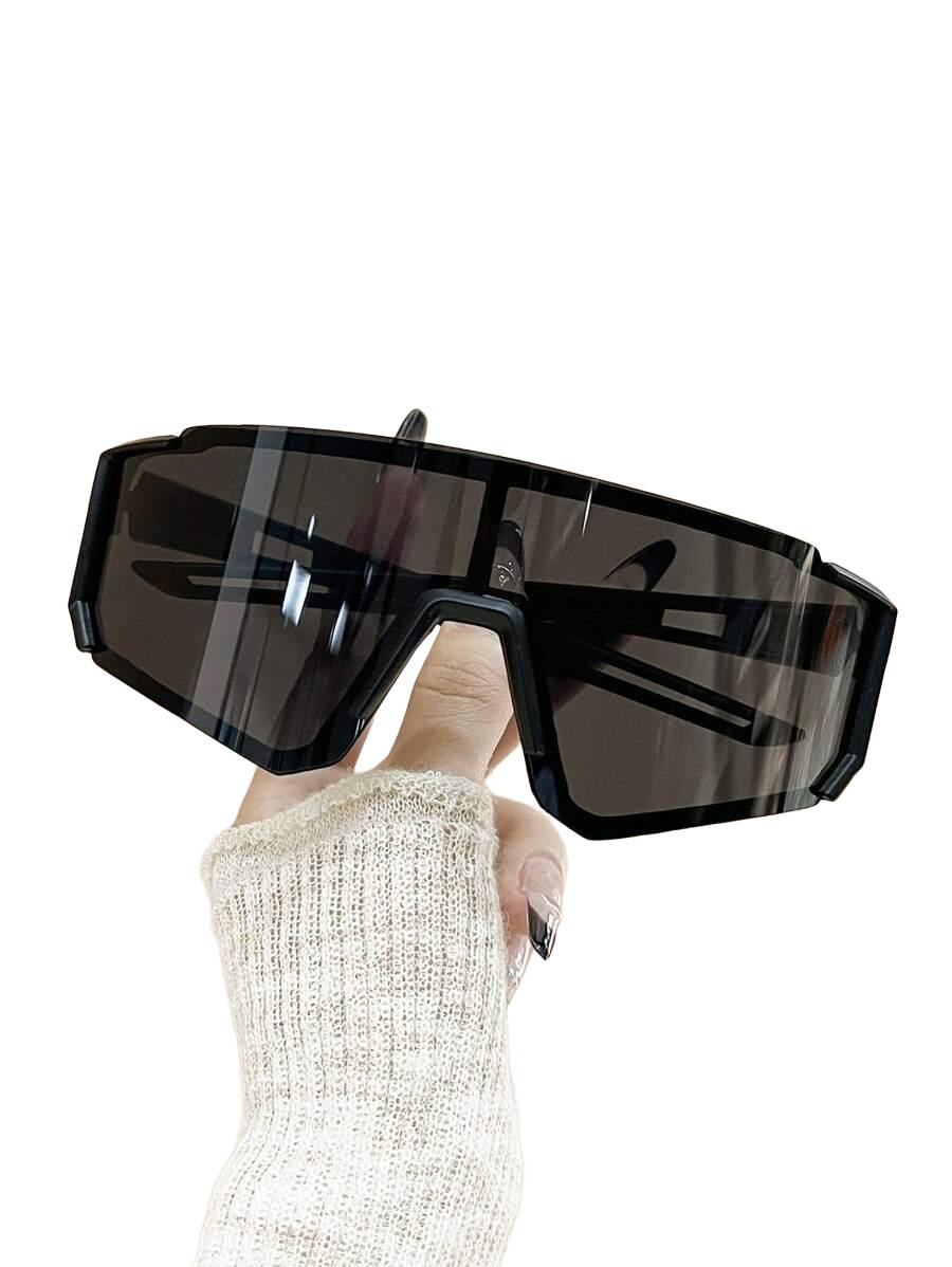 SHEIN CZARNE OKULARY PRZECIWSŁONECZNE S07__