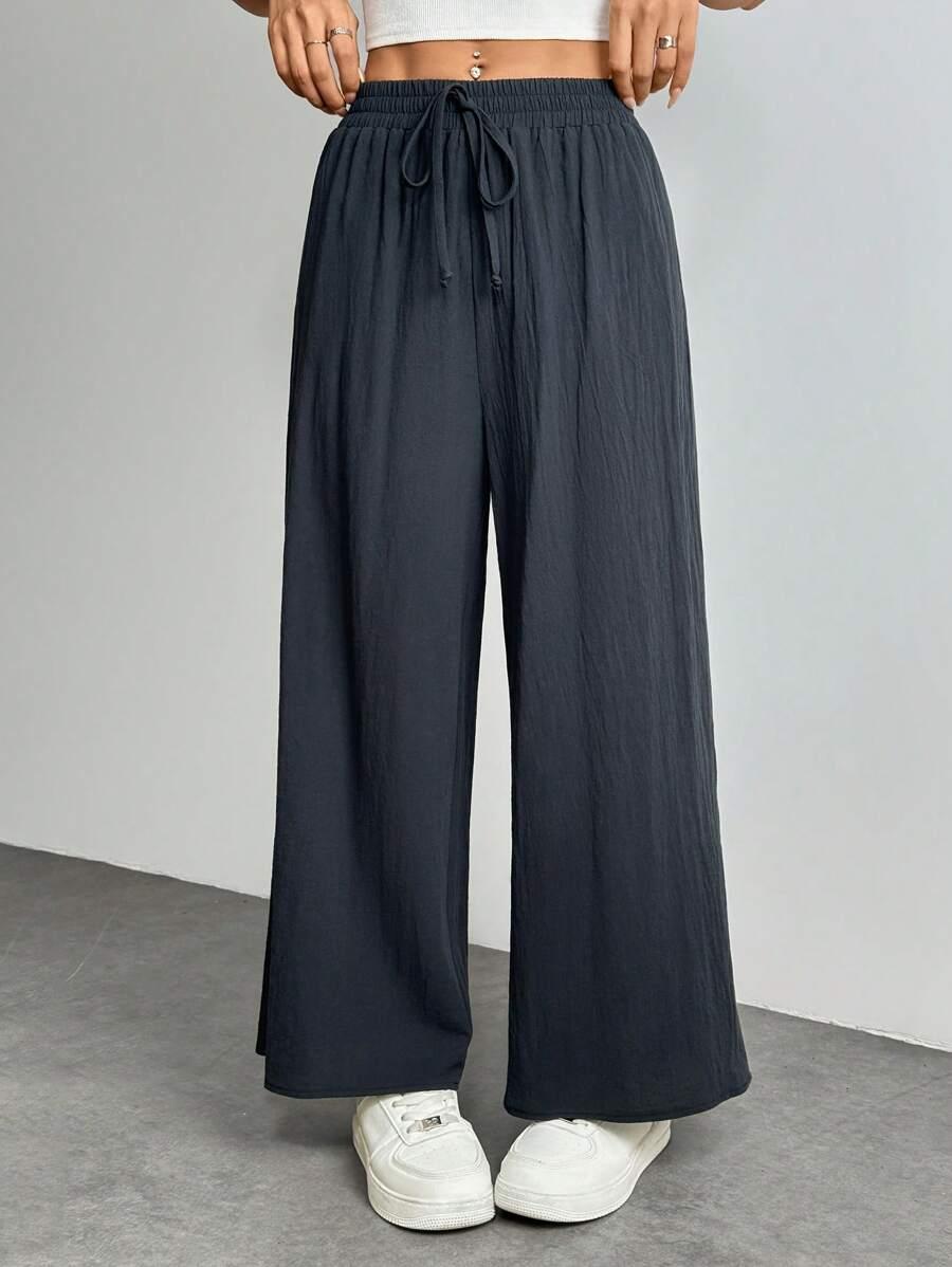 SHEIN CZARNE SPODNIE CASUAL S06__XXS