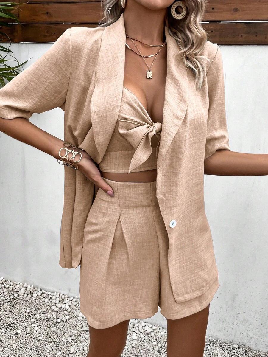 SHEIN TOP SPODENKI KOSZULA KOMPLET S06__S