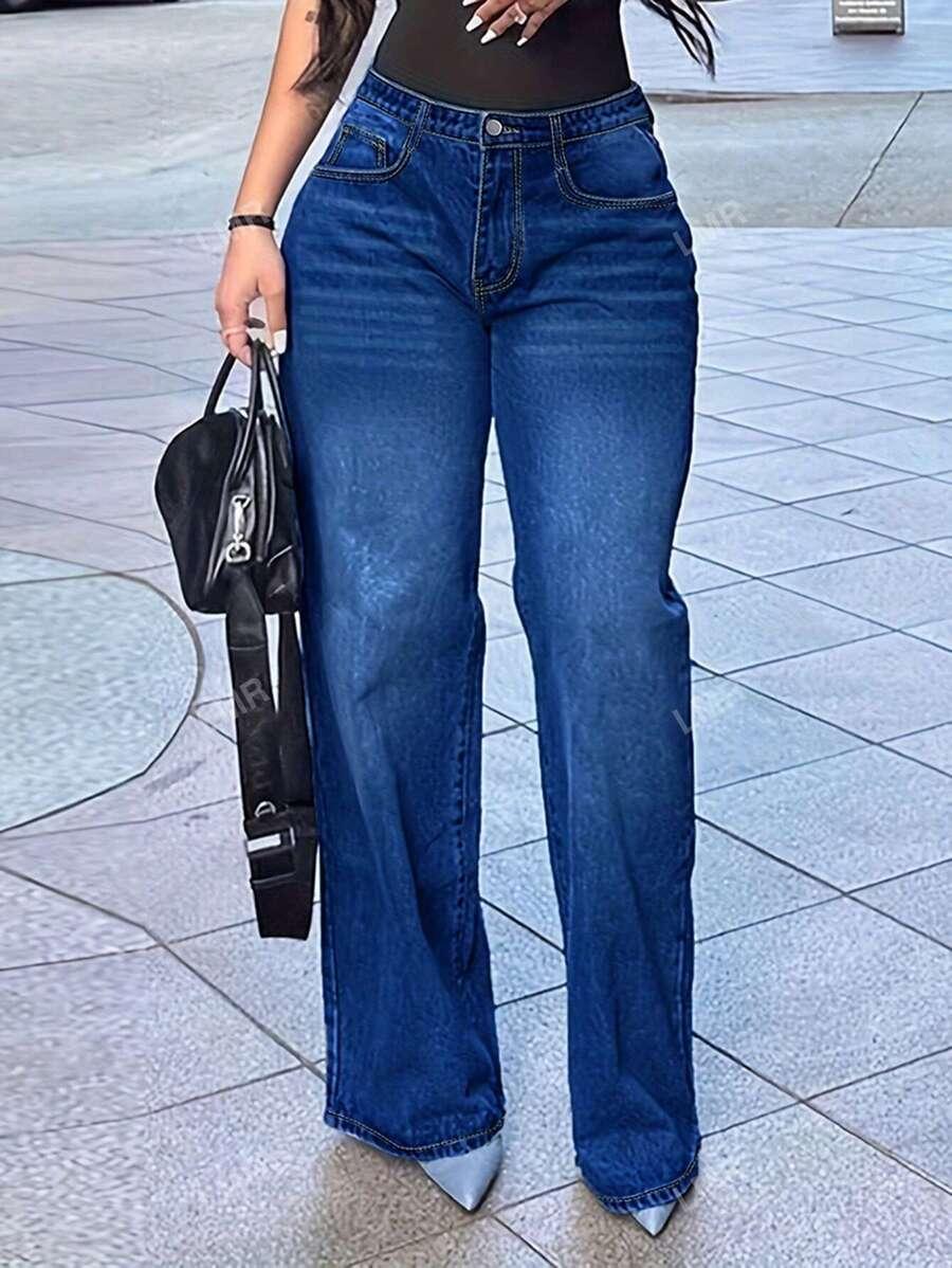 SHEIN NIEBIESKIE SPODNIE JEANS S06__46