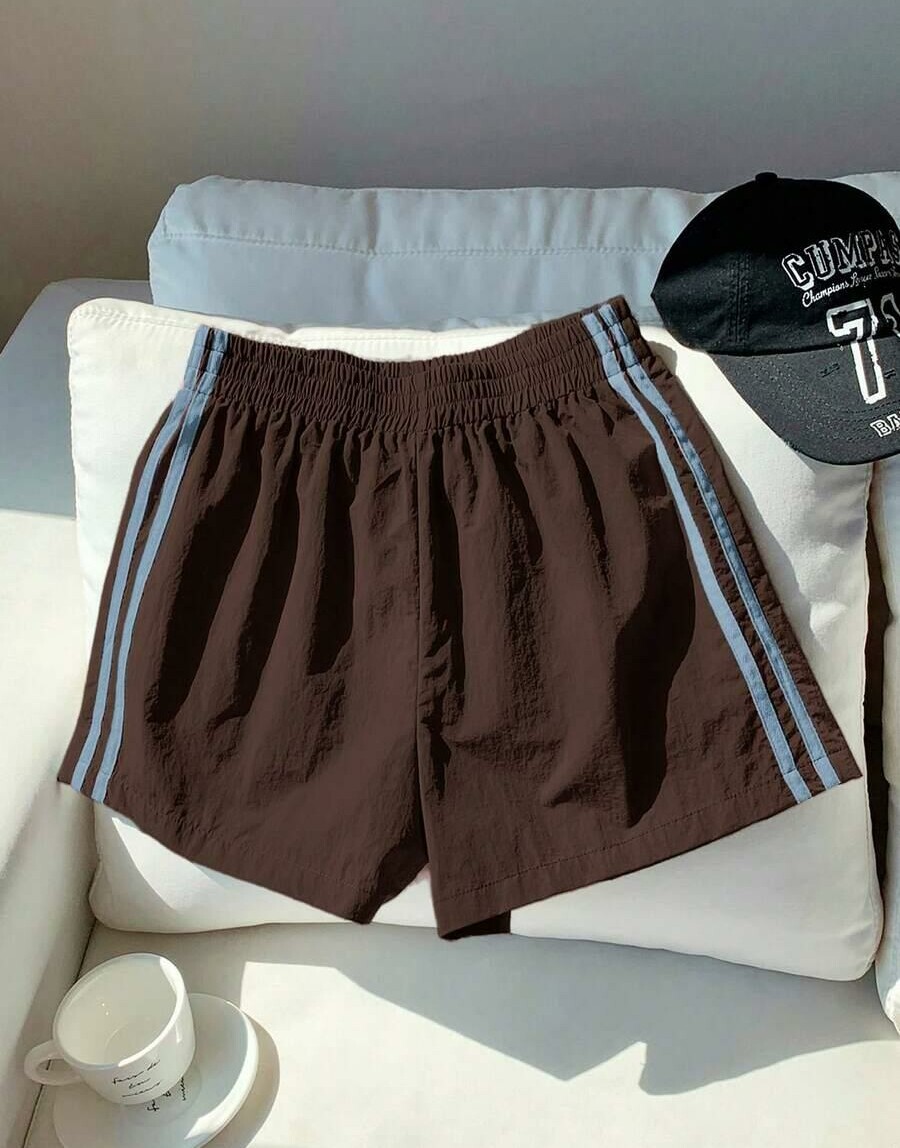 COMFORTCANA BRĄZOWE SPODENKI DRESOWE S09__L