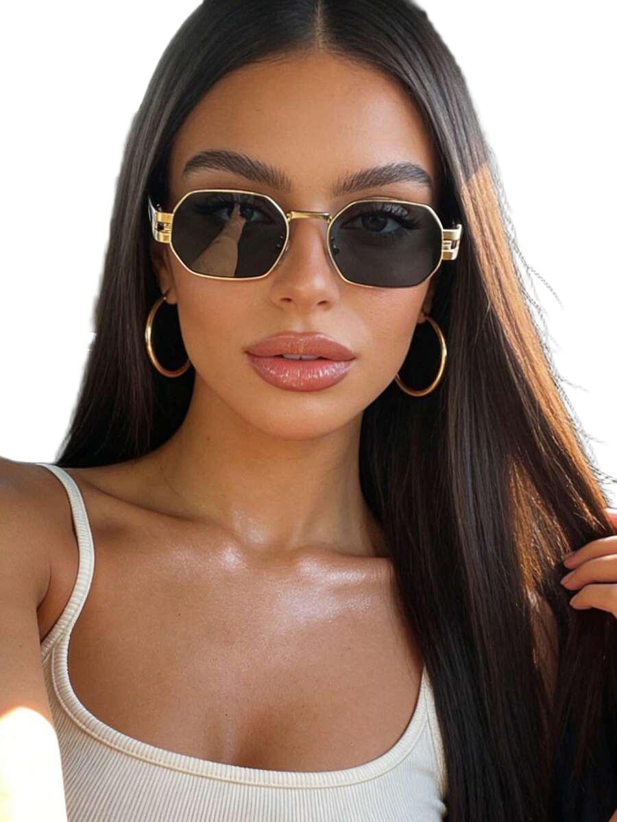 SHEIN CZARNE OKULARY PRZECIWSŁONECZNE S07