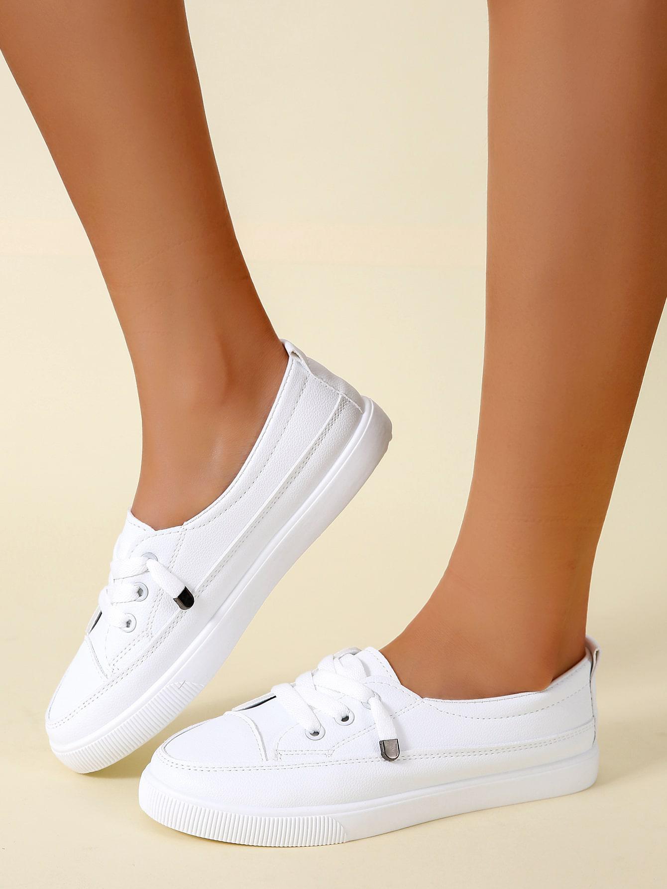 SHEIN BIAŁE SZNUROWANE BUTY S06__40
