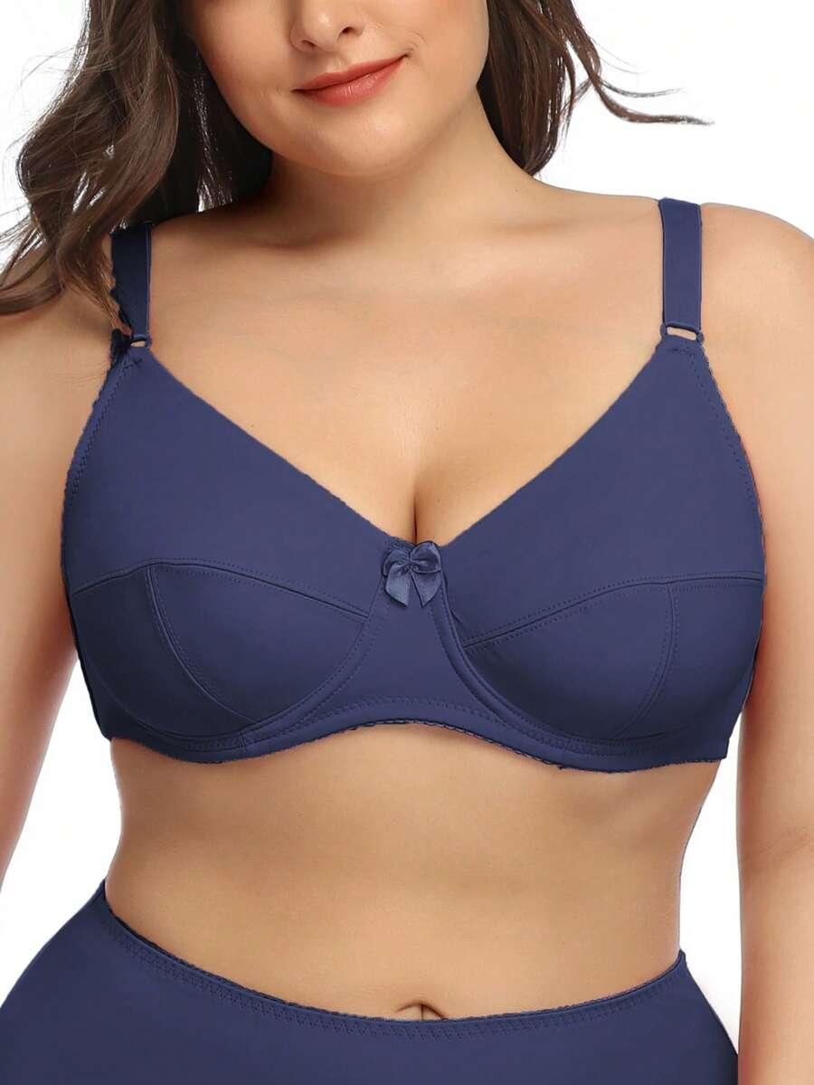 PARIFAIRY GRANATOWY BIUSTONOSZ Z FISZBINAMI PK01__90C
