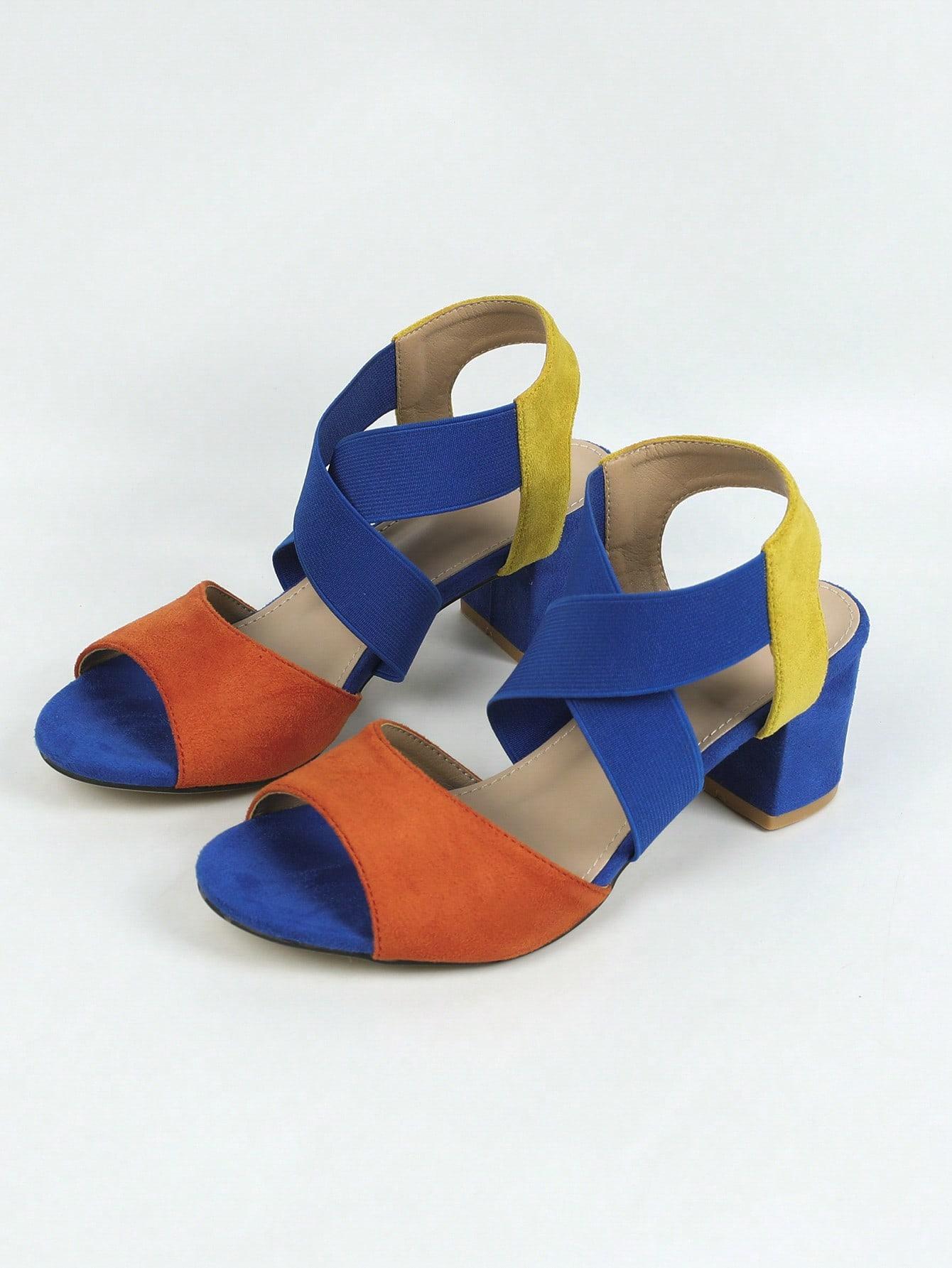 SHEIN SANDAŁY OBCAS IMITACJA ZAMSZU S06__36
