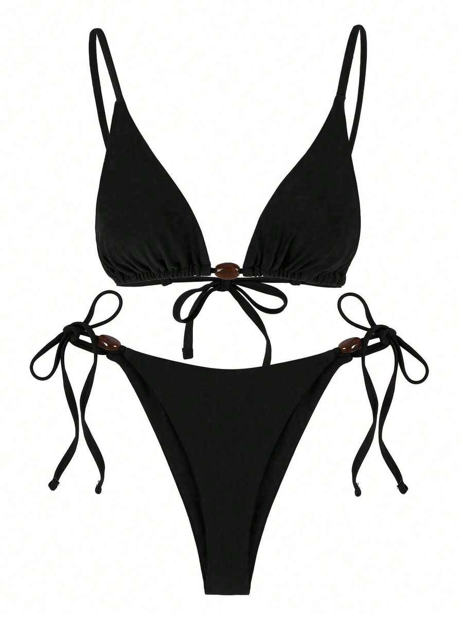 SHEIN DWUCZĘŚCIOWY STRÓJ KĄPIELOWY S09__L