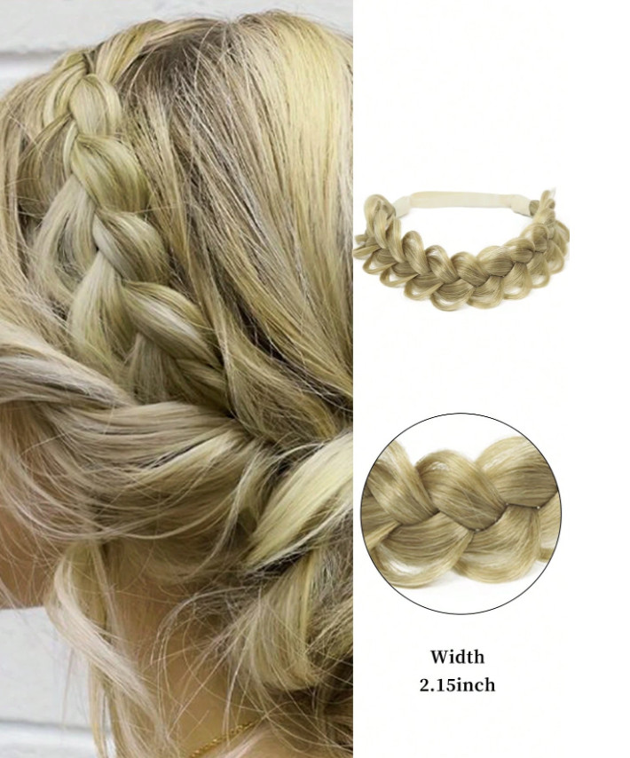 SHEIN BLOND WARKOCZ SYNTETYCZNE WŁOSY S07